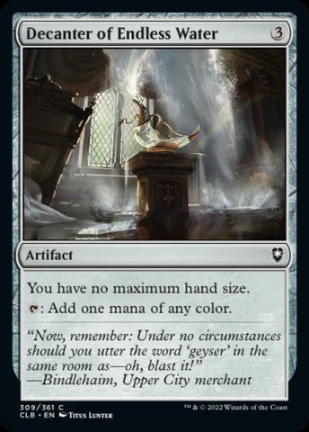 "Decanter Of Endless Water" - Magic The Gathering Card - CLB