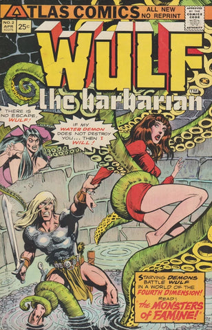 Wulf the Barbarian #2 - Atlas Comics - 1975