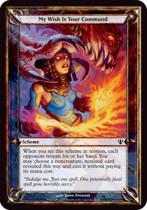 "Your Wish Is My Command" - Magic The Gathering Card - Over-Sized - Archenemy