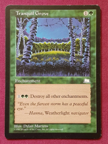 "Tranquil Grove" - Magic The Gathering Card - Weatherlight