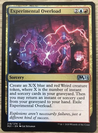 "Experimental Overload" - Magic The Gathering Card - M21