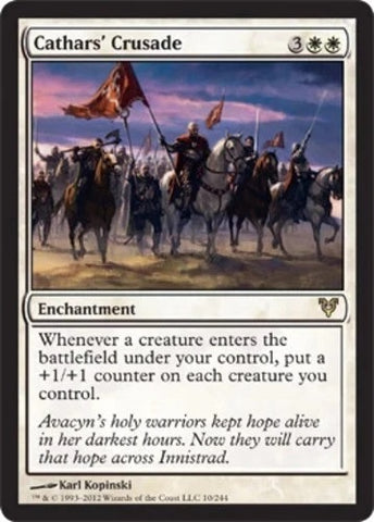"Cathars Crusade" - Magic The Gathering Card - Avacyn Restored