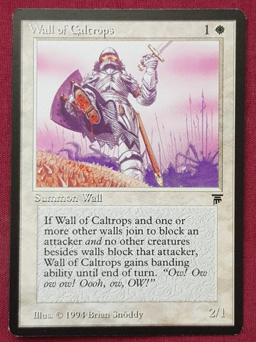 "Wall Of Caltrops" - Magic The Gathering Card -  Legends
