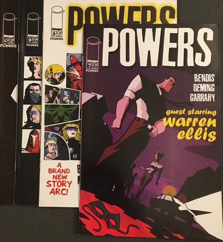 Powers #7 8 9 10 (4x Comics RUN) - Image Comics - 2000/2001