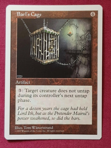 "Barl's Cage" - Magic The Gathering Card - 5th Edition