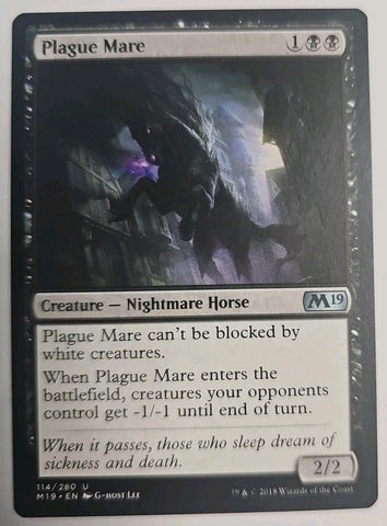 "Plague Mare" - Magic The Gathering Card - M19