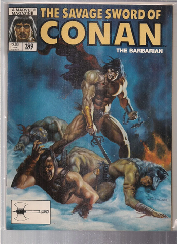 Savage Sword of Conan #160 - Marvel Magazines - 1989