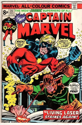 Captain Marvel #35 - Marvel Comics - 1974