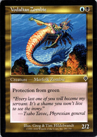 "Vodalian Zombie" x4 - Magic The Gathering Card - Invasion - 4-Card Playset