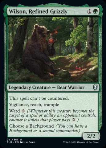 "Wilson, Refined Grizzly" x4 - Magic The Gathering - CLB - 4-Card Playset