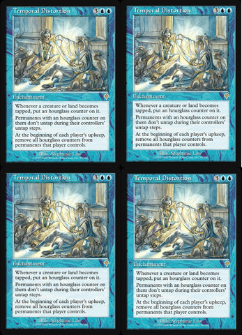 "Temporal Distortion" x4 - Magic The Gathering Card - Invasion - 4-Card Playset