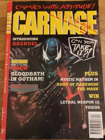 Total Carnage Magazine #1 - #5 (5x Books RUN) - Dark Horse - 1993