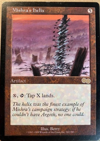 "Mishra's Helix" - Magic The Gathering Card - Urza's Saga