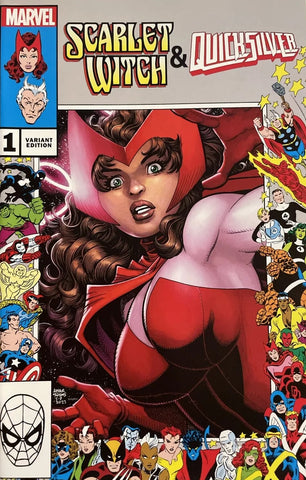 Scarlet Witch & Quicksilver #1 - Marvel - 2023 - Art Adams Frame Variant