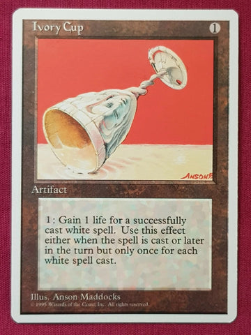 "Ivory Cup" - Magic The Gathering Card - 4th Edition