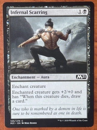"Infernal Scarring" - Magic The Gathering Card - M21