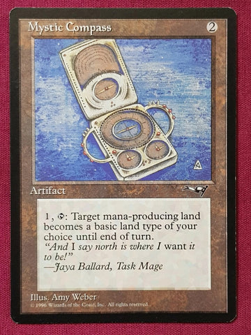 "Mystic Compass" - Magic The Gathering Card - Alliances