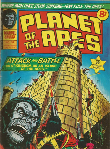 Planet of the Apes #34 - Marvel Comics / British - 1975