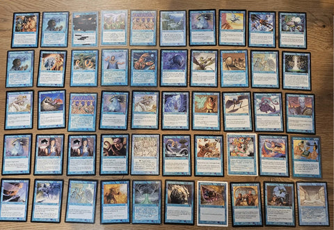 50x Mixed Blue Cards - Magic The Gathering - Ref:MG005
