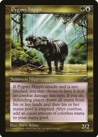 "Pygmy Hippo" - Magic The Gathering - Visions