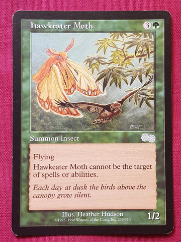 "Hawkeater Moth" - Magic The Gathering Card - Urza's Saga