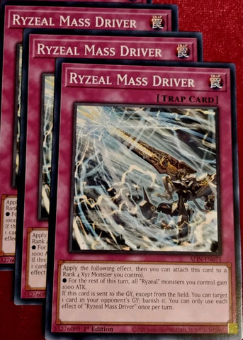 "Ryzeal Mass Driver" ALIN-EN075 - Yu-Gi-Oh! - 3x Cards - Alliance Insight