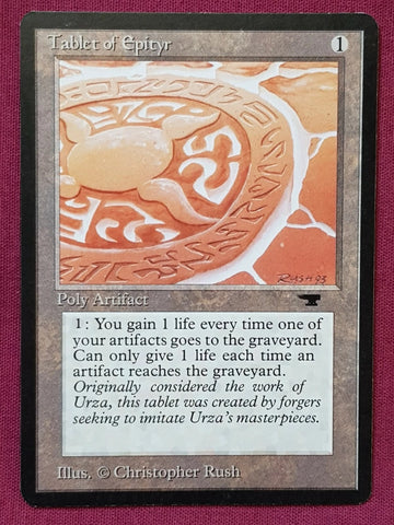 "Tablet Of Epityr" x4 - Magic The Gathering Card - Antiquities - 4-Card Playset
