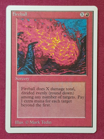 "Fireball" - Magic The Gathering Card - Unlimited
