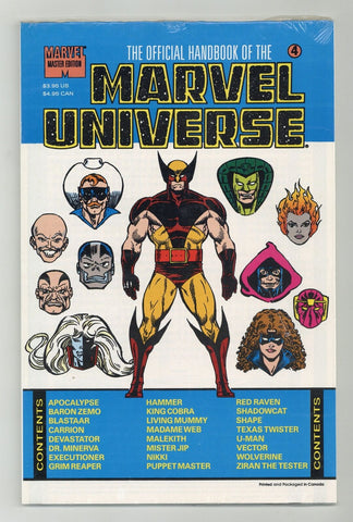Official Handbook of the Marvel Universe Master Edition #4 - Marvel Comics - 1991