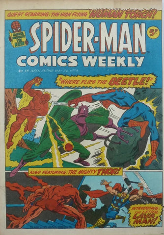 Spider-Man Comics Weekly #15 - Marvel/British Comic - 1973