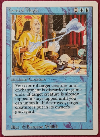 "Control Magic" - Magic The Gathering Card - Revised