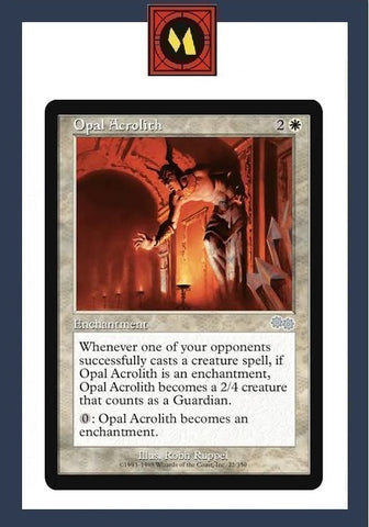 "Opal Acrolith" - Magic The Gathering Card - Urza's Saga