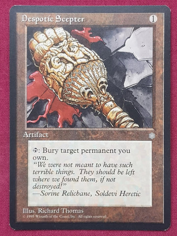 "Despotic Scepter" - Magic The Gathering Card - Ice Age