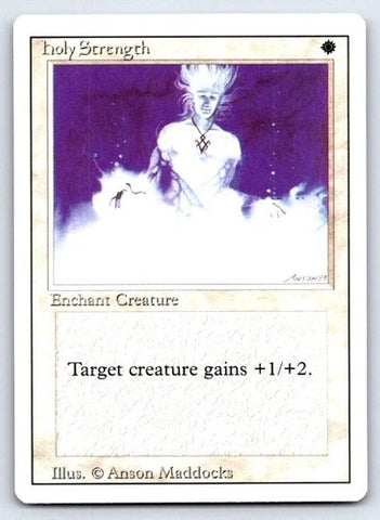 "Holy Strength" x4 - Magic The Gathering - Revised - 4-Card Playset