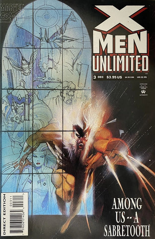 X-Men Unlimited #3 - Marvel  Comics - 1993