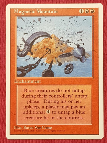 "Magnetic Mountain"- Magic The Gathering Card - 4th Edition