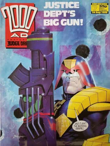 2000AD Comic Prog #593 and #594 - 1988