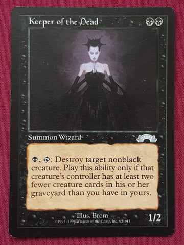 "Keeper Of The Dead" - Magic The Gathering Card - Exodus
