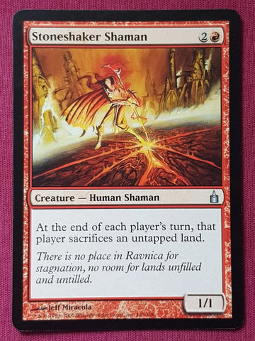 "Stoneshaker Shaman" - Magic The Gathering Card - Ravnica