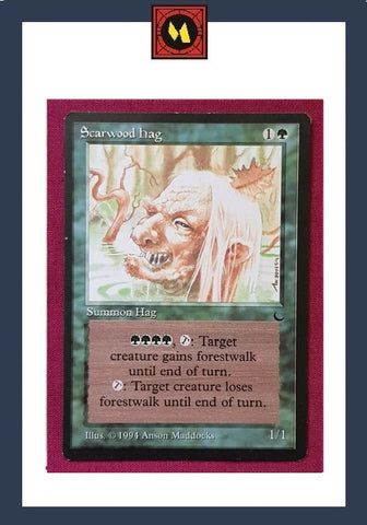 "Scarwood Hag" - Magic The Gathering Card - The Dark