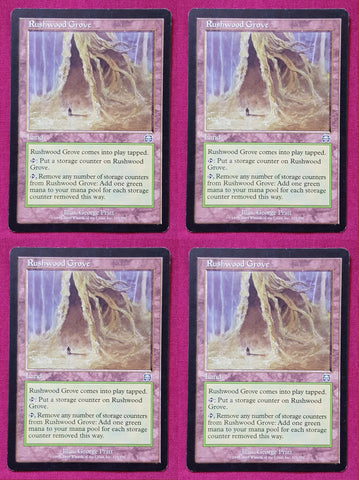 "Rushwood Grove" x4 - Magic The Gathering - Mercadian Masques - 4-Card Playset