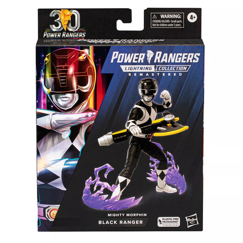 Power Rangers Lightning Collection Remastered MMPR Black Ranger - Hasbro - Figure