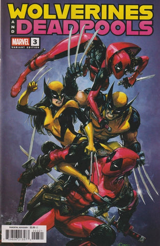 Wolverines and Deadpools #3 - Marvel Comics - 2025 - Clayton Crain Variant