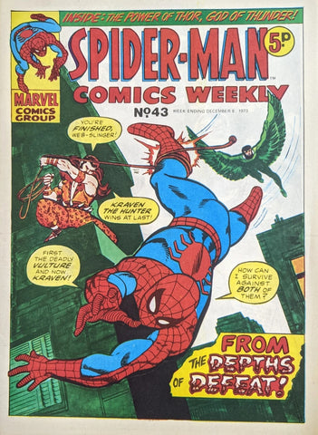 Spider-Man Comics Weekly #43 - Marvel Comics / British - 1973 - VG