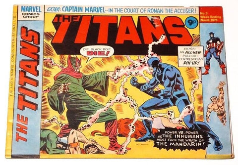 The Titans #3 - Marvel Comics / British - 1975