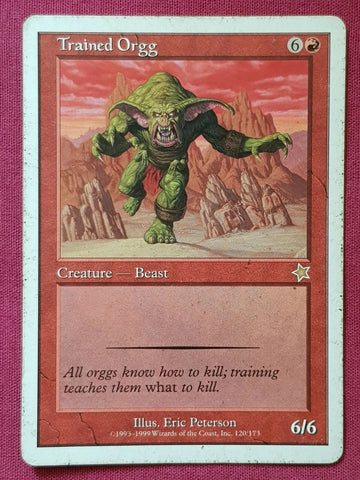 "Trained Orgg" - Magic The Gathering Card - Starter 1999