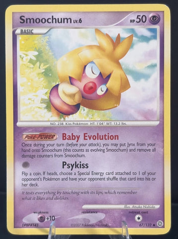 Smoochum 67/132 - Pokémon Card - 2007 - Secret Wonders - Non-Holo