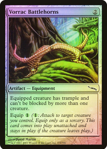 "Vorrac Battlehorns" FOIL - Magic The Gathering Card - Mirrodin