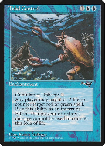 "Tidal Control" - Magic The Gathering Card - Alliances