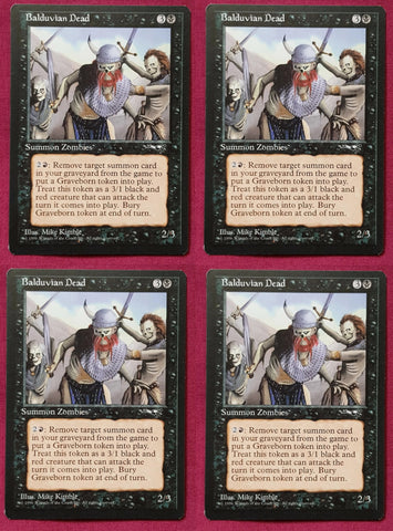 "Balduvian Dead" x4 - Magic The Gathering Card - Alliances - 4-Card Playset